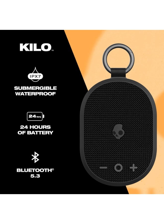 Skullcandy Kilo Wireless Bluetooth Speaker Bundle - (2) IPX7 Waterproof Mini Bluetooth Speakers with 24 Hour Battery, Downward Firing Passive Radiators, and True Wireless Pairing - With Pouch - Image 2